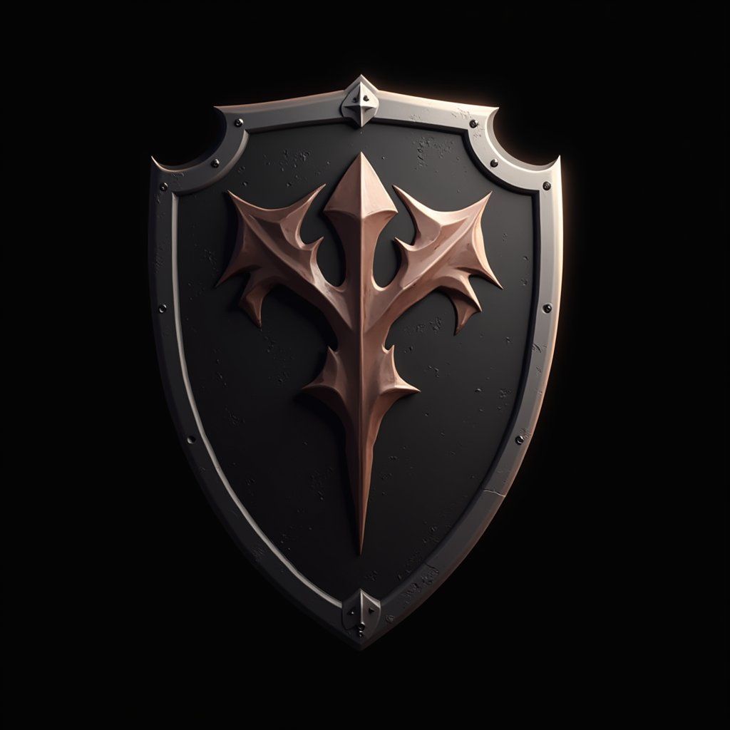 gaming asset, shield, black background