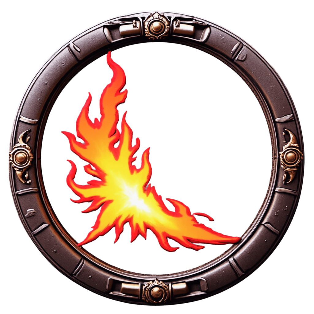 skill icon, fireball symbol